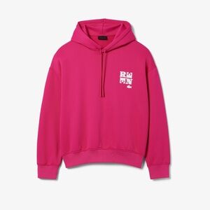 Lacoste Fuchsia Runway Badge Accent Hoodie